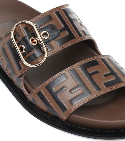 fendi flat sandals size 10|fendi birkenstock style sandals.